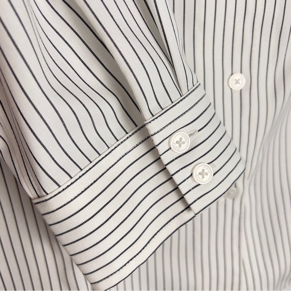 Anne Klein 3/4 Sleeve Button Down Shirt Size M - Picture 3 of 4